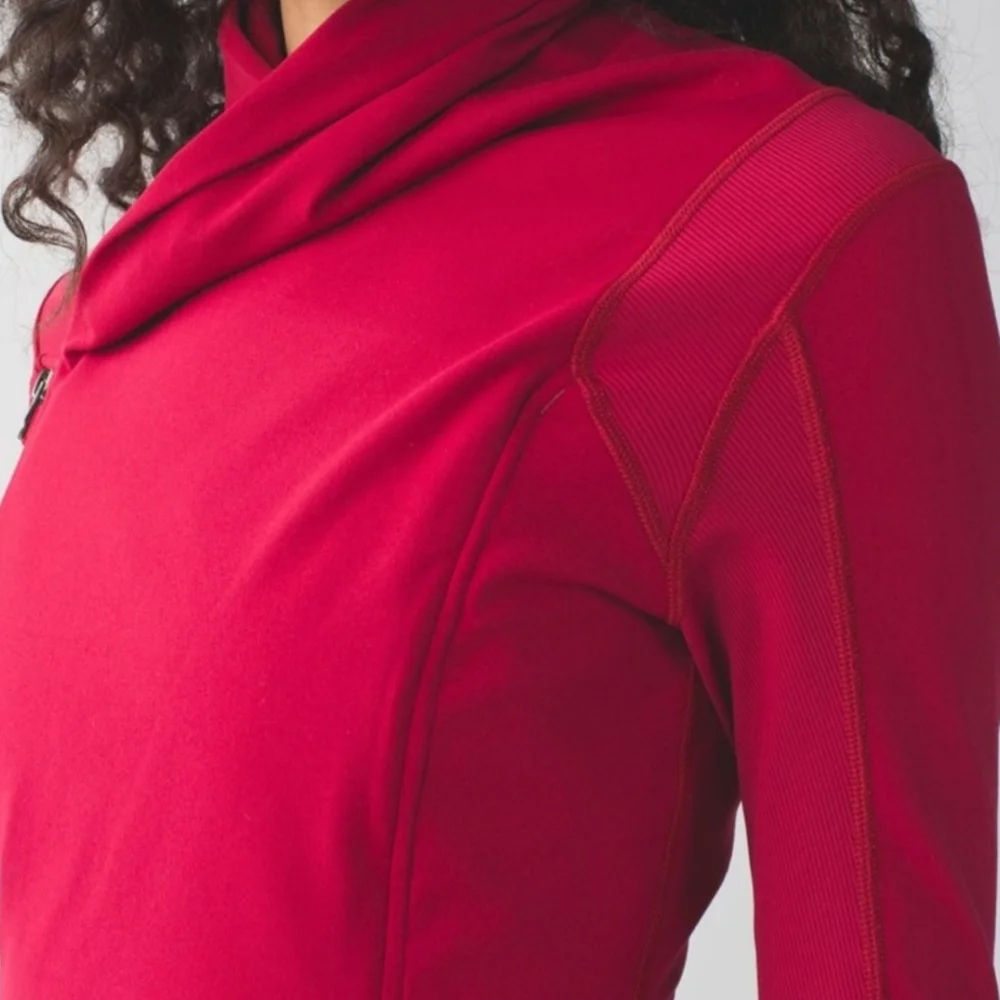 Red Asymmetrical Zip Jacket - Picture 3 of 12